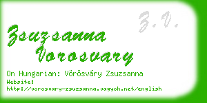 zsuzsanna vorosvary business card